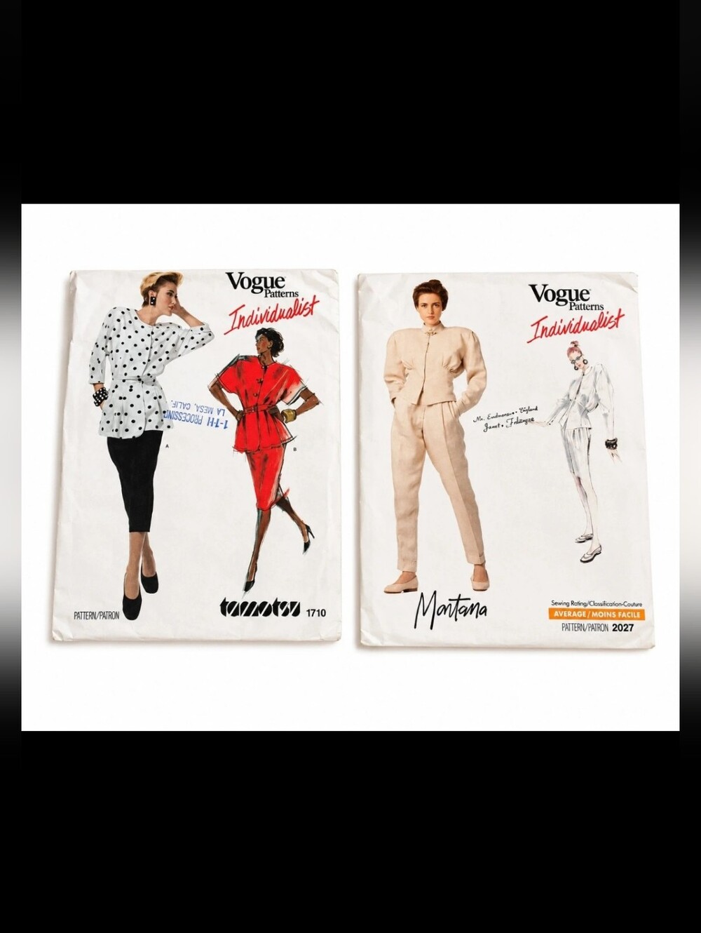 Vintage Vogue Individualist Sewing Pattern Bundle (2)